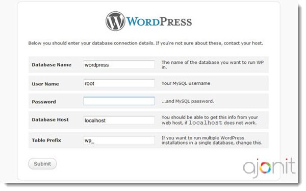 WordPress Installation Manually