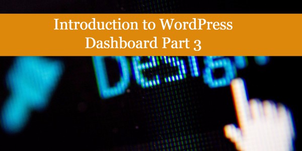 WP dashboard Part 3