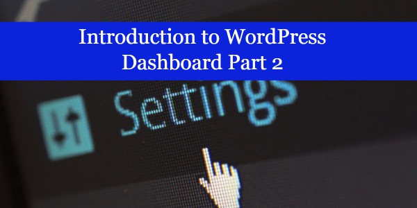 WP dashboard part 2